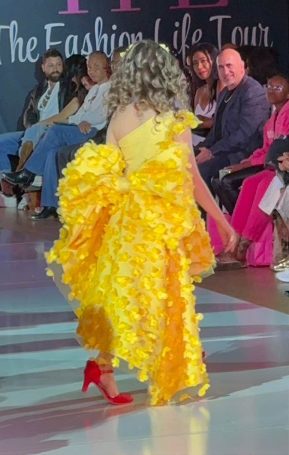 Buttery Yellow 3D Flower Dress