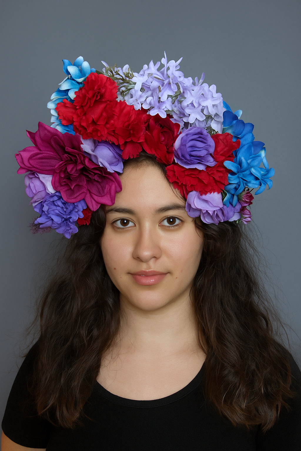 Fancy florals Catrina headpiece