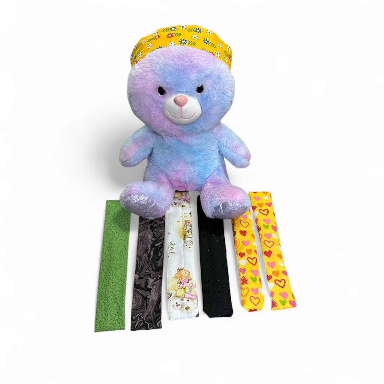 Fabric headband with elastic back adult size