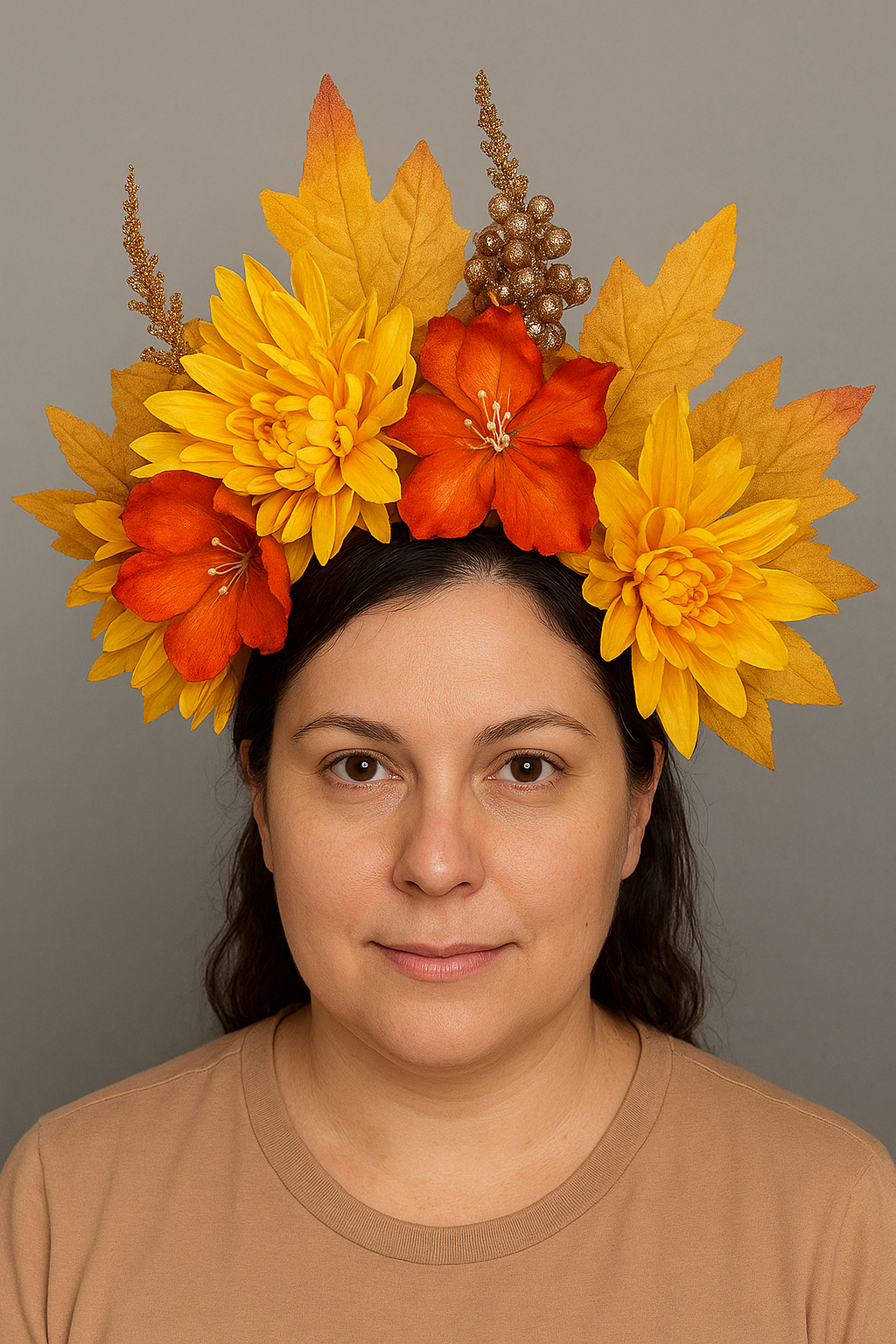 Fall Catrina headpiece