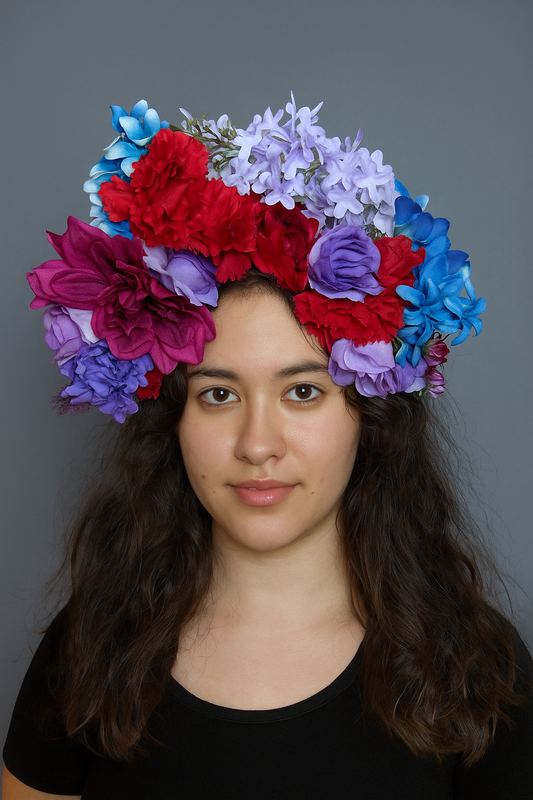 Fancy florals Catrina headpiece